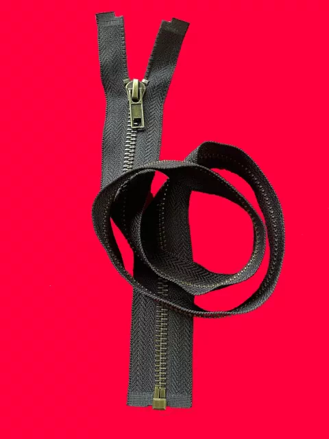 zips métal bronze